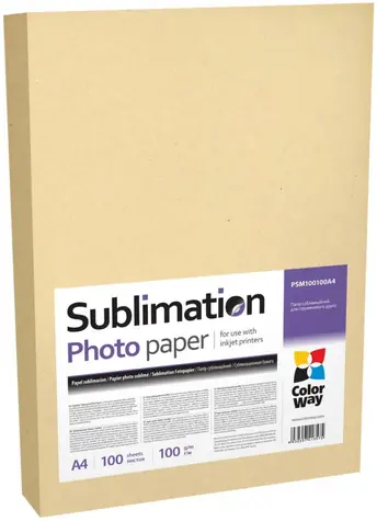 Papier fotograficzny Colorway / Sublimacja / A4 / 100 g/m2 / 100 arkuszy