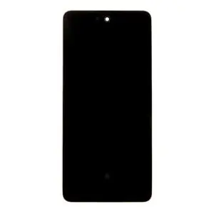 Do Samsung Galaxy A52 i A52 5G i A52s 5G czarny / Wyświetlacz zamienny / OLED / Z ekranem dotykowym i przednią obudową