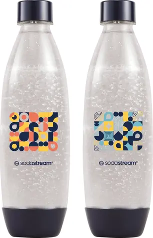 SodaStream Fuse Bubble Mosaic niebieski 2x 1 l / Butelka do SodaStream