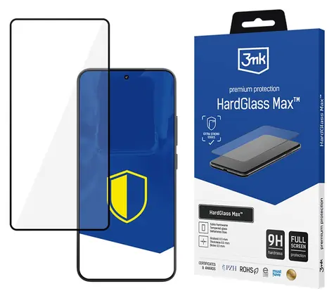 Szkło hartowane 3mk HardGlass MAX czarne / Szkło hartowane / XIAOMI 15 / 9H / 0,3 mm