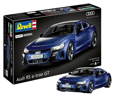 Revell Audi RS e-tron GT / Model kit / Click System / 1:24 / 71 części / od 10 lat
