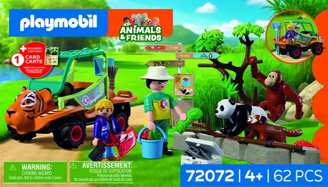 Playmobil 72072 Zoo Keeper Mobile / Zestaw konstrukcyjny / 62 elementy / od 4 lat