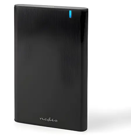 Obudowa dysku twardego Nedis Portable / 2,5" / SATA III / USB 3.1 Gen1 / USB-A i USB-C / aluminium