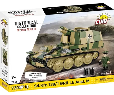 Cobi 2665 Działo samobieżne Grille Ausf. M Sd.Kfz.138/1 / Zestaw / 1:28 / 720 elementów / od 9 lat