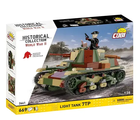 Cobi 2661 Polski czołg lekki 7TP / Zestaw / 1:28 / 669 elementów / od 8 lat