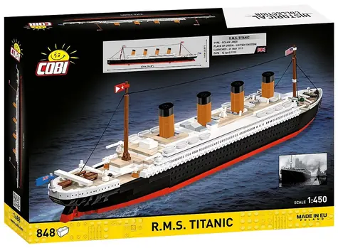 Cobi 1688 RMS Titanic / Zestaw konstrukcyjny / 848 elementów / 1:450 / od 8 lat