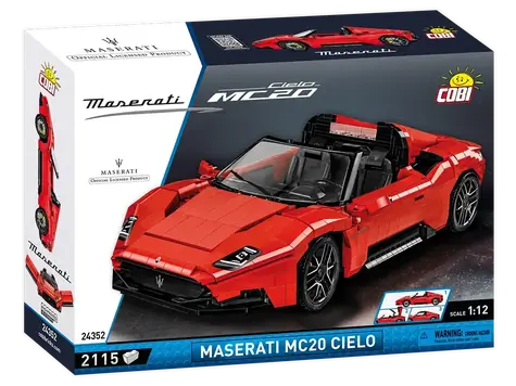 Cobi 24352 Maserati MC 20 Cielo czerwony / Zestaw konstrukcyjny / 2115 elementów / 1:12 / od 10 lat