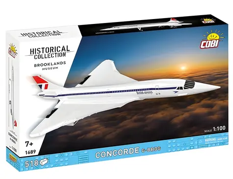 Cobi 1689 Concorde G-BBDG / Zestaw konstrukcyjny / 1:100 / 518 klocków / od 7 lat
