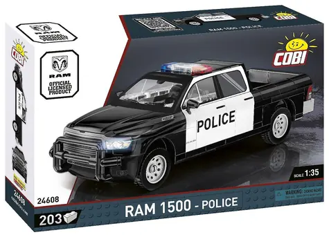 Cobi 24608 Dodge RAM 1500 Policja / Zestaw konstrukcyjny / 1:35 / 203 klocki / od 5 lat