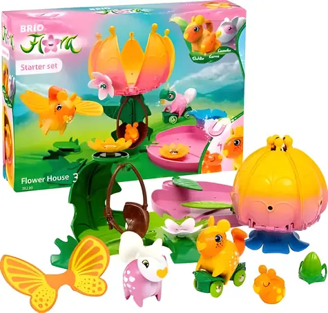 Zestaw startowy Brio Flora Domek z kwiatami / Zestaw do gry / od 36 miesięcy / figurki magnetyczne