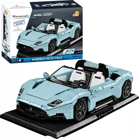 Cobi 24351 Maserati MC20 Cielo Executive Edition / Zestaw konstrukcyjny / 2312 klocków / 1:12 / od 10 lat