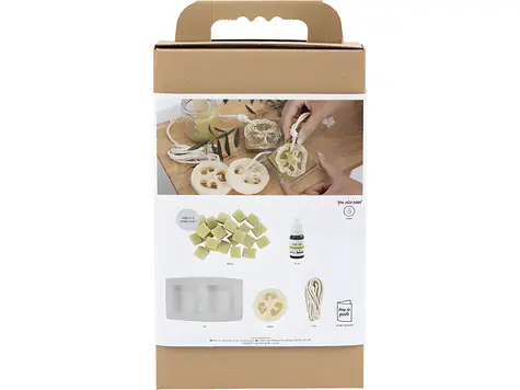Creativ Company Soap Making Loofah Olive Green / Zestaw kreatywny / luffa i oliwa z oliwek / wykonanie 4 mydeł
