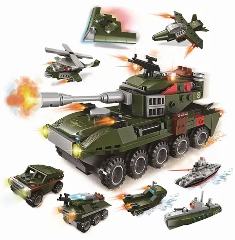 QMAN QM-09 Amphibious Panzer 1803 część 1 / Zestaw / od 6 lat
