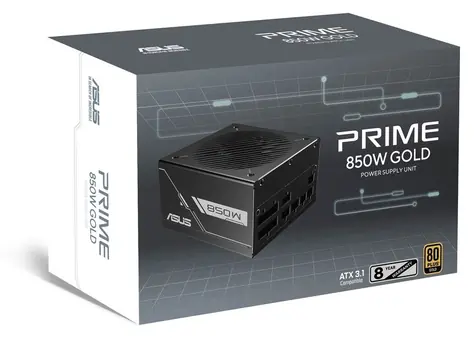 Asus Prime 850G czarny / ATX / 850W / 80 PLUS Gold / modułowy
