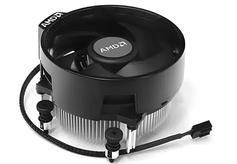 AMD Wraith Stealth / Chłodzenie procesora / Gniazdo AM4 i AM5 / 90 mm / 2500 obr./min / 4-pinowe