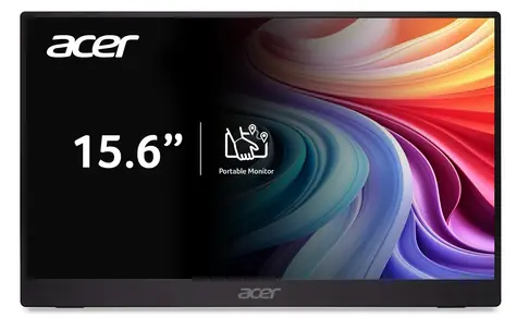 15,6" Acer PM161QB1 czarny / Monitor przenośny / IPS / Full HD / 60 Hz / USB-C