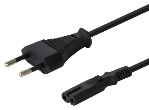 Savio CL-97 czarny / Kabel zasilający / 2pin / 1,2 m