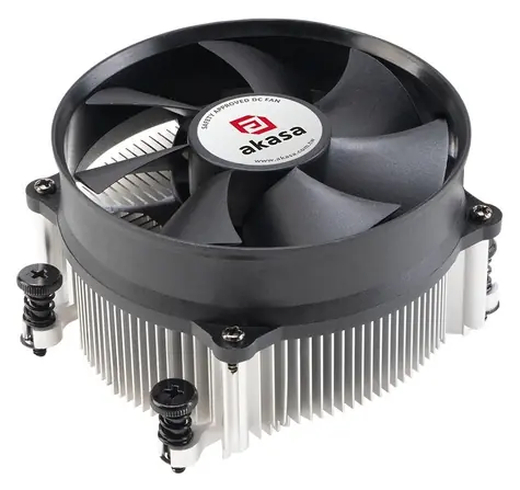 Akasa AK-CC1113BP01 / CPU cooler / for AMD AM4/AM5 / 95 mm / 110 W TDP / SFF