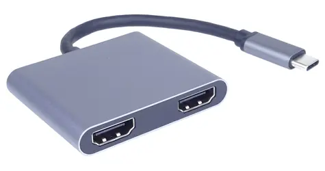 Adapter Aten / MST / USB-C do 2x HDMI + USB 3.0 + USB-C PD / 4K 30Hz
