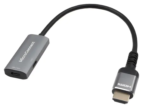 MicroConnect HDMI - USB-C czarny / Adapter / 0,2 m