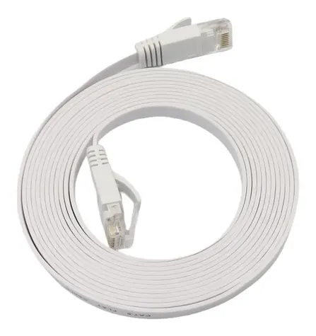 MicroConnect CAT6a U/UTP FLAT 1m biały / Kabel krosowy