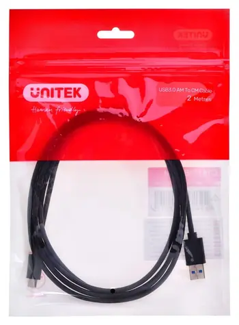 Unitek / Kabel USB / USB-A 3.1 Gen 1 do USB-C / 5 Gbps / 2 m