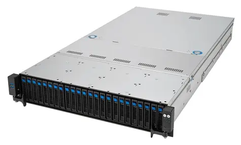 Asus RS521A-E12-RS24U czarny / Serwer / AMD EPYC 9004 / 1x SP5 / 24x DDR5 / 26x 2.5" SAS i SATA / 2000W / 2U