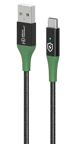 MicroConnect SMART Charge / Kabel / USB-A - USB-C / 1 m / czarny