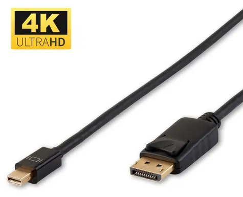 MicroConnect Mini DisplayPort (M) - DisplayPort (M) 0,5 m czarny / Kabel / 4K