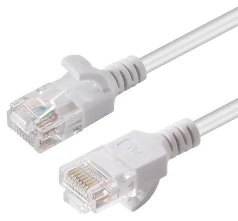 MicroConnect CAT6 U/UTP SLIM 1m biały / PVC