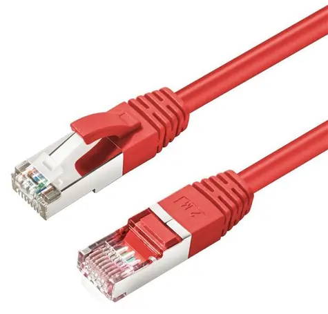 MicroConnect CAT6 S/FTP 0,25 m czerwony / LSZH