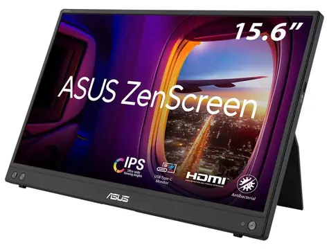 15,6" Asus ZenScreen MB16AHV czarny / Monitor / IPS / Full HD / 16:9 / 60 Hz