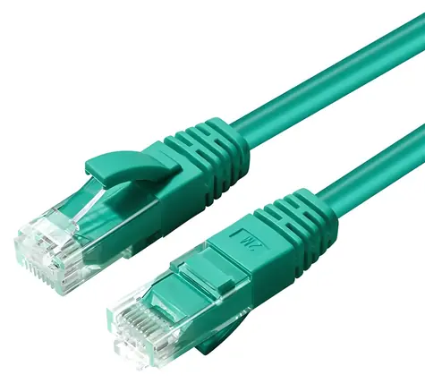 MicroConnect CAT6a U/UTP 0,5m zielony / LSZH