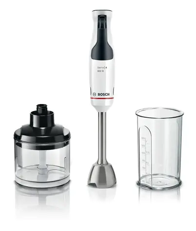 BOSCH MSM4W220 biały / Blender ręczny / 600 W / siekacz / AntiSplash