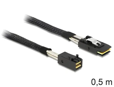 Kabel DeLock / SAS / Mini SAS HD SFF-8643 / Mini SAS 36-pin SFF-8087 / 0,5 m