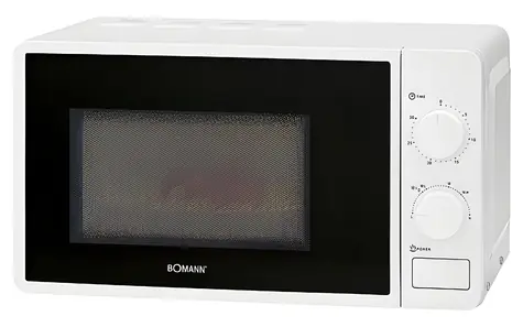 Bomann MW 6014 CB biały / Kuchenka mikrofalowa / 700 W / 20 l / 6 poziomów mocy / 30-minutowy timer