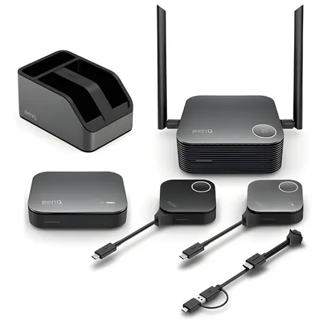 BenQ InstaShow VS25 / Bezprzewodowy system prezentacji / 4K / USB-C + HDMI / 64 użytkowników / 2 przyciski