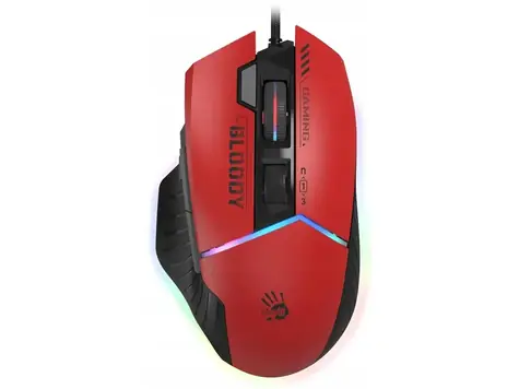 A4Tech Bloody W95Max czerwona / Mysz gamingowa / 12000 DPI / RGB / USB
