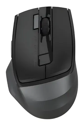 A4Tech FStyler FB45CS Air2 czarna / Bezprzewodowa, cicha mysz biurowa / 2000 DPI / Bluetooth / 2,4 GHz / 7 przycisków