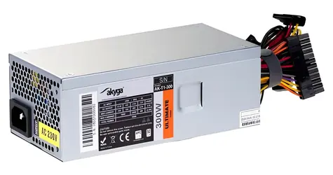 Akyga AK-T1-300 / Zasilacz / TFX / 300W / aktywny PFC / wentylator 8 cm