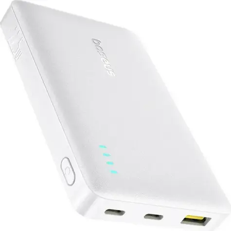 Baseus EnerFill FP21 biały / Powerbank / 10000 mAh / 22,5 W / 2x USB-C / 1x USB-A