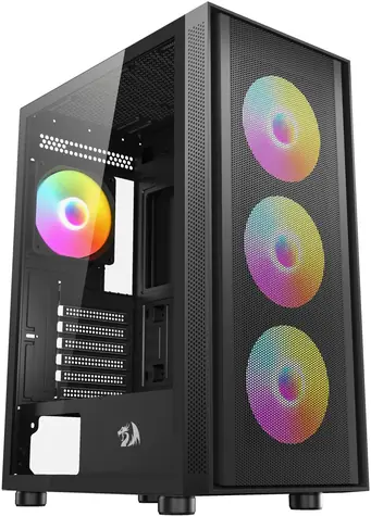 Redragon Spark GC-621- 4F / Obudowa / 4× wentylator RGB / Szkło hartowane / USB-C