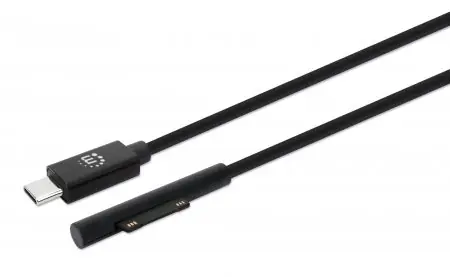 Manhattan Surface Connect - USB-C czarny / Kabel ładujący / PD / 15 V / 1,8 m