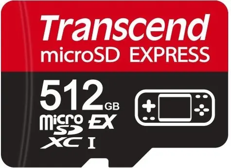 Transcend USD710S / microSDXC Memory Card / 512 GB / SD Express PCIe / U3 / V30 / A1 / R: 900 MB/s / W: 780 MB/s