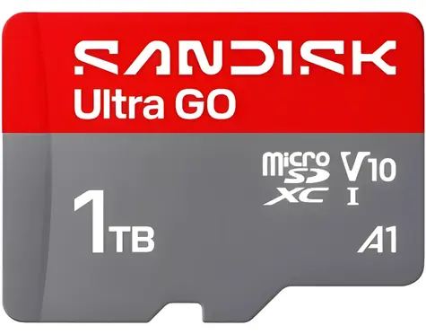SanDisk Ultra GO microSDXC 1TB / karta Micro SD / UHS-I / U1 / A1 / odczyt: 190 MB/s