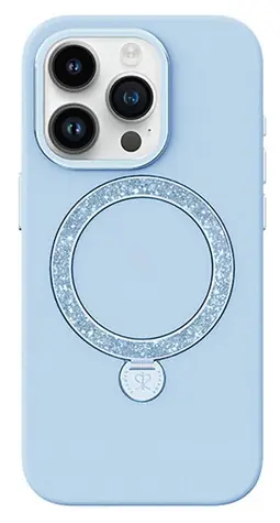 Joyroom PN-15L2 Dancing Circle niebieski / Etui ochronne / MagSafe / iPhone 15 Pro / bez opakowania