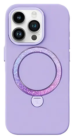 Joyroom PN-15L2 Dancing Circle fioletowy / Etui ochronne / MagSafe / iPhone 15 Pro