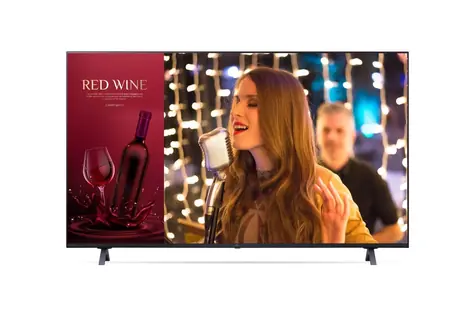 65" LG 65UN640S0LD niebieski / Wyświetlacz komercyjny / 4K UHD / LCD / HDR10 Pro / 400 cd/m2 / 3x HDMI / WebOS 22
