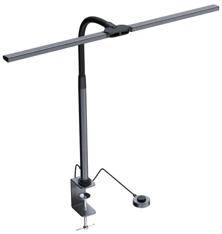 Immax LED OFFICE czarno-szara / Lampa monitorowa / 950 lm / CCT / ściemnialna