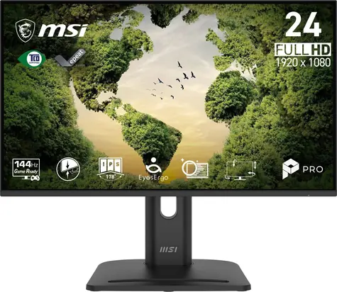 23,8" MSI PRO MP245PGN E14 czarny / Monitor / IPS / Full HD / 144 Hz